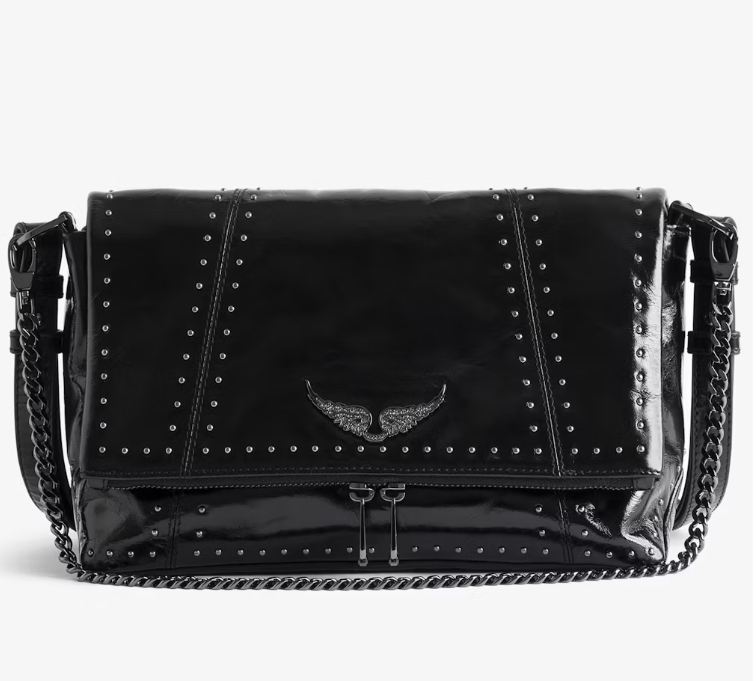 Bolso Zadig Rocky vintage patent studs